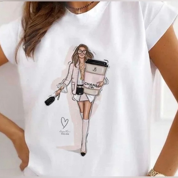 Tops - Gorgeous Coffee Lovers T-Shirt